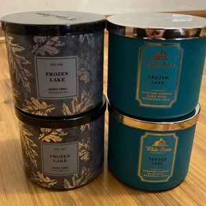 Bath and Bodyworks White Barn Frozen Lake Candles